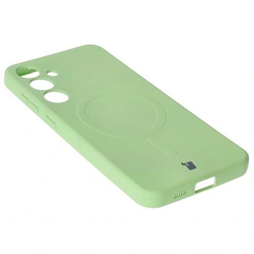 Buy Bizon Case Silicone Magnetic Samsung Galaxy S25+ Plus / S24+ Plus light green - BIZ8292 - {ean13} - Home Screen Store Europe