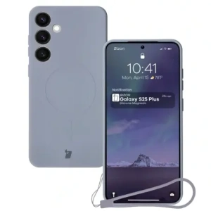 Buy Bizon Case Silicone Magnetic Samsung Galaxy S25+ Plus / S24+ Plus grey - BIZ8293 - {ean13} - Home Screen Store Europe
