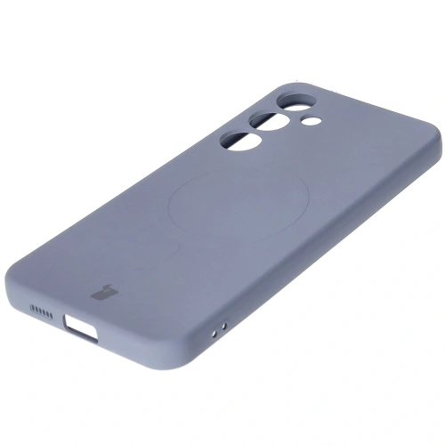 Kup Bizon Case Szilikon Magnetic Samsung Galaxy S25+ Plus / S24+ Plus szürke - BIZ8293 - {ean13} - Sklep Home Screen