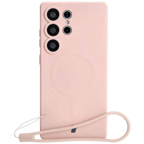 Buy Bizon Case Silicone Magnetic Samsung Galaxy S25 Ultra light pink - BIZ8294 - {ean13} - Home Screen Store Europe