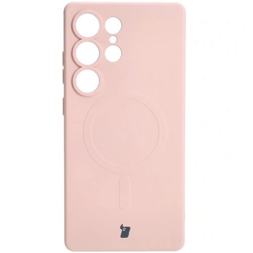 Kup Silikonový kryt s magnetickým kroužkem Bizon Case Silicone Magnetic pro Samsung Galaxy S25 Ultra světle růžový - BIZ8294 - {ean13} - Sklep Home Screen