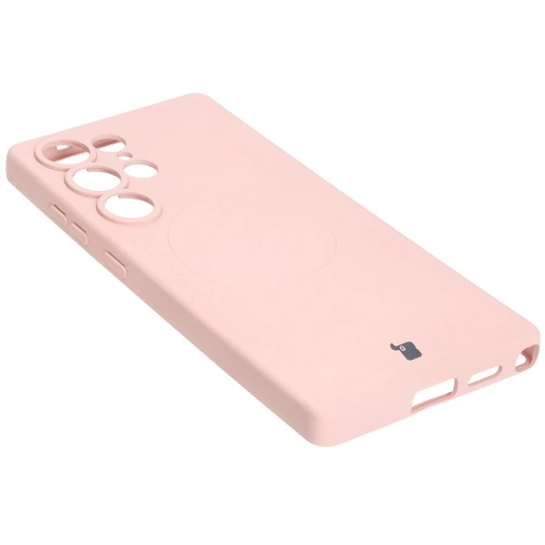 Kup Silikonový kryt s magnetickým kroužkem Bizon Case Silicone Magnetic pro Samsung Galaxy S25 Ultra světle růžový - BIZ8294 - {ean13} - Sklep Home Screen