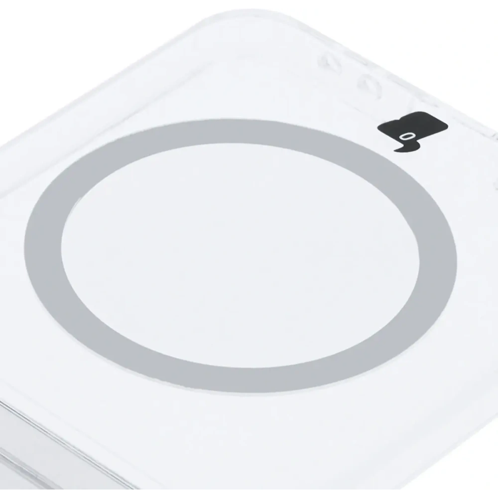 Etui z pierścieniem magnetycznym Bizon Case CrystalO do Samsung Galaxy Z Flip6 / 7 FE przezroczyste