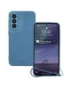 Caz de silicon Bizon Magnetic Sq Samsung Galaxy A56 5G albastru marin