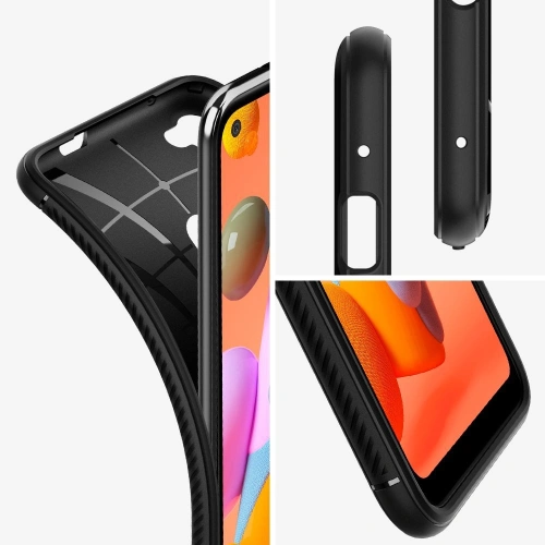 Kup Spigen Samsung Gehäuse Rugged Armor Galaxy A11 Mattschwarz - SPN1097BLK - {ean13} - Sklep Home Screen