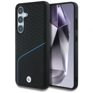 Kup Etui BMW Leather Textured and Smooth MagSafe do Samsung Galaxy S25 czarny - BMW803 - {ean13} - Sklep Home Screen