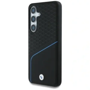 Buy BMW Leather Textured and Smooth MagSafe Samsung Galaxy S25 black - BMW803 - {ean13} - Home Screen Store Europe