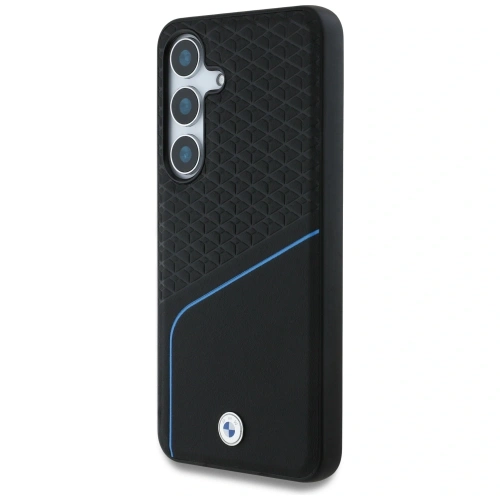 Buy BMW Leather Textured and Smooth MagSafe Samsung Galaxy S25 black - BMW803 - {ean13} - Home Screen Store Europe