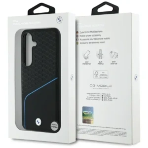 Kup Etui BMW Leather Textured and Smooth MagSafe do Samsung Galaxy S25 czarny - BMW803 - {ean13} - Sklep Home Screen