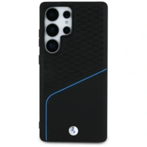 Kup Etui BMW Leather Textured and Smooth MagSafe do Samsung Galaxy S25 Ultra czarny - BMW804 - {ean13} - Sklep Home Screen