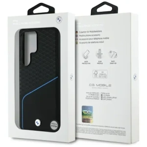 Kup BMW Leder mit Textur und glattes MagSafe Samsung Galaxy S25 Ultra schwarz - BMW804 - {ean13} - Sklep Home Screen