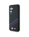 Buy BMW Leather Tricolor Crossing Stripes MagSafe Samsung Galaxy S25 black - BMW805 - {ean13} - Home Screen Store Europe