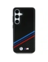 Buy BMW Leather Tricolor Crossing Stripes MagSafe Samsung Galaxy S25 black - BMW805 - {ean13} - Home Screen Store Europe