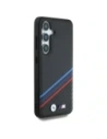 Buy BMW Leather Tricolor Crossing Stripes MagSafe Samsung Galaxy S25 black - BMW805 - {ean13} - Home Screen Store Europe