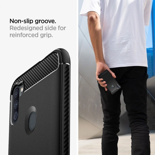 Kup Etui Spigen Rugged Armor Samsung Galaxy A11 Matt Fekete - SPN1097BLK - {ean13} - Sklep Home Screen