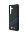 Buy BMW Leather Tricolor Crossing Stripes MagSafe Samsung Galaxy S25 black - BMW805 - {ean13} - Home Screen Store Europe