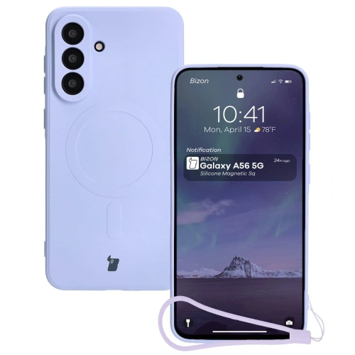 Kup Bizon Case Silikon Magnetic Sq Samsung Galaxy A56 5G helllila - BIZ8301 - {ean13} - Sklep Home Screen