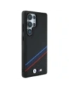 Kup BMW Leder Tricolor Überquerungsstreifen MagSafe Samsung Galaxy S25 Ultra schwarz - BMW806 - {ean13} - Sklep Home Screen