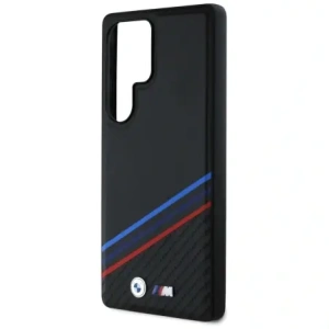 Kup Etui BMW Leather Tricolor Crossing Stripes MagSafe do Samsung Galaxy S25 Ultra černý - BMW806 - {ean13} - Sklep Home Screen