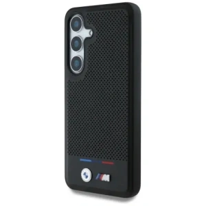 Buy BMW Leather Tricolor Stripe MagSafe Samsung Galaxy S25 black - BMW807 - {ean13} - Home Screen Store Europe