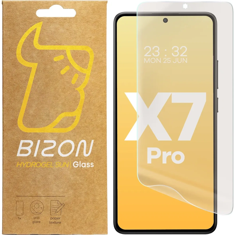 Folia matowa Bizon Glass Film Sun do Xiaomi Poco X7 Pro [2 PACK]