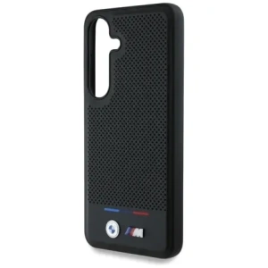 Kup BMW Leder Tricolor Streifen MagSafe Samsung Galaxy S25 schwarz - BMW807 - {ean13} - Sklep Home Screen
