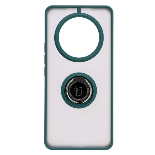 Buy Bizon Case Hybrid Ring Honor Magic7 Lite smoky with a dark green frame - BIZ8305 - {ean13} - Home Screen Store Europe