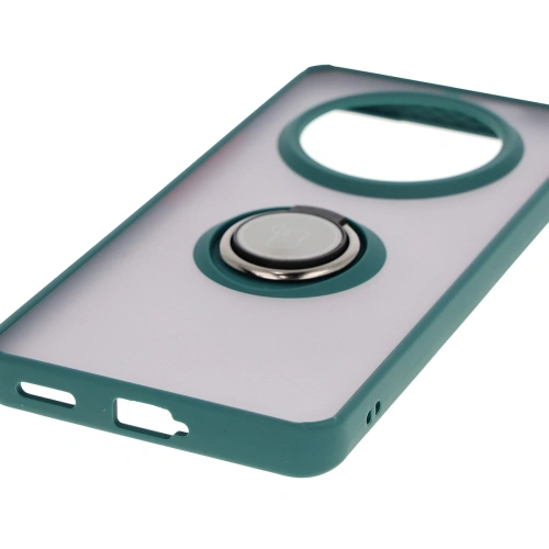 Buy Bizon Case Hybrid Ring Honor Magic7 Lite smoky with a dark green frame - BIZ8305 - {ean13} - Home Screen Store Europe