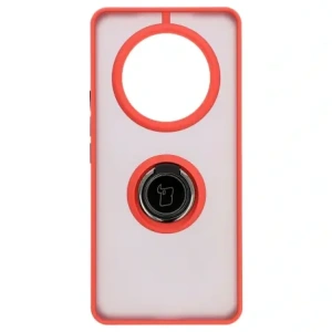 Kup Etui s úchytem na prst Bizon Case Hybrid Ring pro Honor Magic7 Lite kouřové s červeným rámem. - BIZ8307 - {ean13} - Sklep Home Screen
