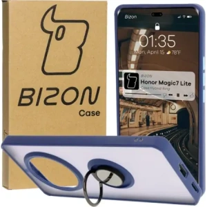 Kup Pouzdro s prstenem na prst Bizon Case Hybrid Ring pro Honor Magic7 Lite kouřové s modrým rámečkem - BIZ8308 - {ean13} - Sklep Home Screen