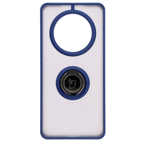Buy Bizon Case Hybrid Ring Honor Magic7 Lite smoky with a dark blue frame - BIZ8308 - {ean13} - Home Screen Store Europe