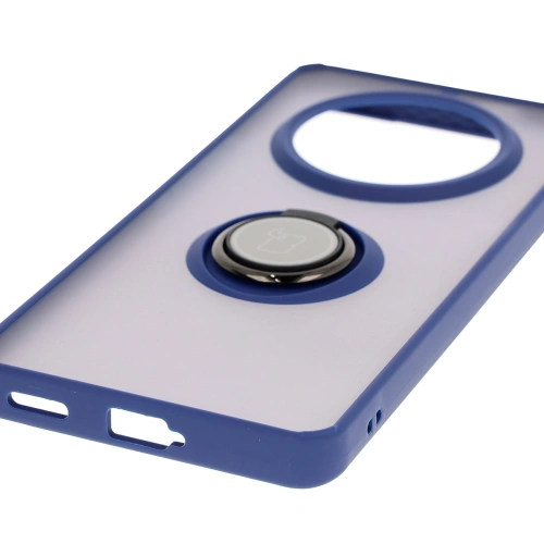 Buy Bizon Case Hybrid Ring Honor Magic7 Lite smoky with a dark blue frame - BIZ8308 - {ean13} - Home Screen Store Europe