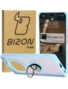 Bizon Case Hybrid Ring Honor Magic7 Lite smoky with a light blue frame