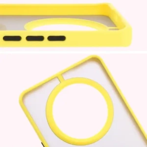 Kup Etui s úchopem na prst Bizon Case Hybrid Ring pro Honor Magic7 Lite kouřové s žlutým rámem. - BIZ8310 - {ean13} - Sklep Home Screen