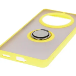 Kup Etui s úchopem na prst Bizon Case Hybrid Ring pro Honor Magic7 Lite kouřové s žlutým rámem. - BIZ8310 - {ean13} - Sklep Home Screen