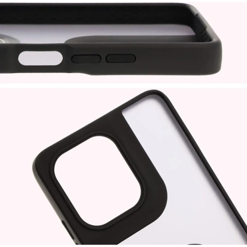 Buy Bizon Case Hybrid Ring Motorola Moto G75 5G smoky with a black frame - BIZ8311 - {ean13} - Home Screen Store Europe
