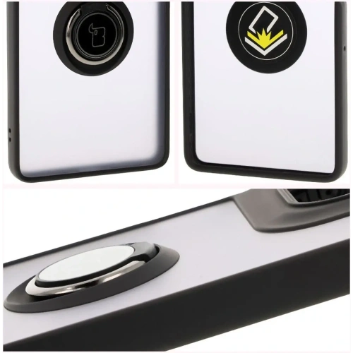 Kup Bizon Case Hybrid Ring Motorola Moto G75 5G rauchig mit einem schwarzen Rahmen - BIZ8311 - {ean13} - Sklep Home Screen