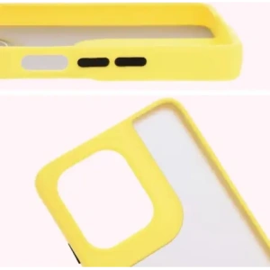 Buy Bizon Case Hybrid Ring Motorola Moto G75 5G smoky with a yellow frame - BIZ8312 - {ean13} - Home Screen Store Europe