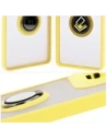 Kup Etui z uchwytem na palec Bizon Case Hybrid Ring do Motorola Moto G75 5G kouřové s žlutým rámečkem - BIZ8312 - {ean13} - Sklep Home Screen