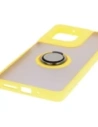 Kup Etui z uchwytem na palec Bizon Case Hybrid Ring do Motorola Moto G75 5G kouřové s žlutým rámečkem - BIZ8312 - {ean13} - Sklep Home Screen