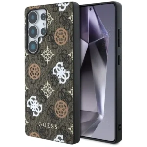 Kup Etui Guess 4G Printed Colored Peony Pattern MagSafe do Samsung Galaxy S25 Ultra brązowy - GUE4288 - {ean13} - Sklep Home Screen