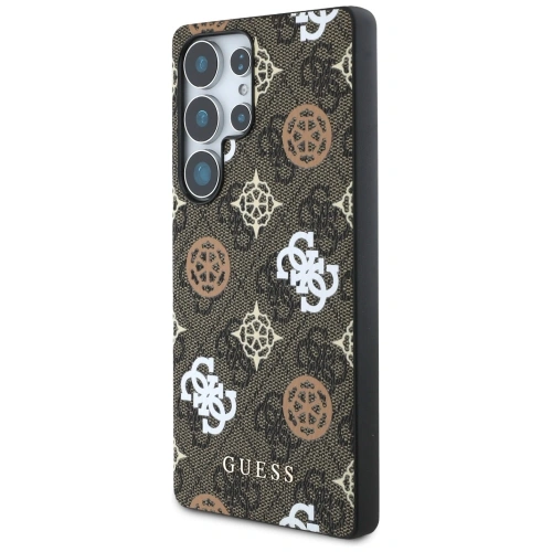 Kup Etui Guess 4G Printed Colored Peony Pattern MagSafe do Samsung Galaxy S25 Ultra brązowy - GUE4288 - {ean13} - Sklep Home Screen