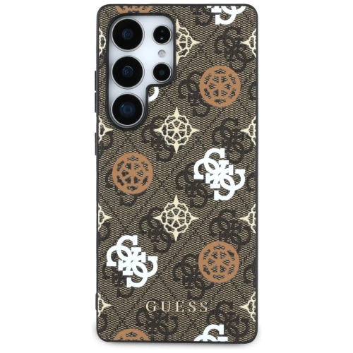 Kup Etui Guess 4G Printed Colored Peony Pattern MagSafe do Samsung Galaxy S25 Ultra brązowy - GUE4288 - {ean13} - Sklep Home Screen