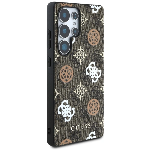 Kup Etui Guess 4G Printed Colored Peony Pattern MagSafe do Samsung Galaxy S25 Ultra brązowy - GUE4288 - {ean13} - Sklep Home Screen