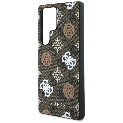 Kup Etui Guess 4G Printed Colored Peony Pattern MagSafe do Samsung Galaxy S25 Ultra brązowy - GUE4288 - {ean13} - Sklep Home Screen