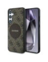 Guess 4G Round Patch Classic Logo MagSafe Samsung Galaxy S25 brown