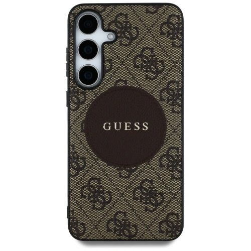 Kup Etui Guess 4G Round Patch Classic Logo MagSafe do Samsung Galaxy S25 brązowy - GUE4290 - {ean13} - Sklep Home Screen