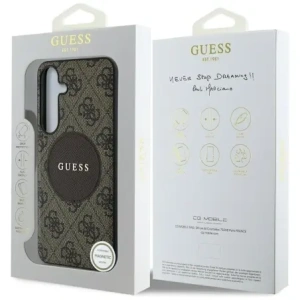 Buy Guess 4G Round Patch Classic Logo MagSafe Samsung Galaxy S25 brown - GUE4290 - {ean13} - Home Screen Store Europe
