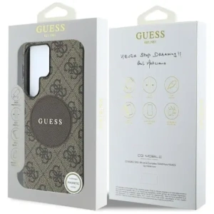 Kup Guess 4G Kerek F patch Klasszikus Logó MagSafe Samsung Galaxy S25 Ultra barna - GUE4291 - {ean13} - Sklep Home Screen