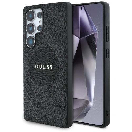 Kup Guess 4G Round Patch Logo Clasic MagSafe Samsung Galaxy S25 Ultra negru - GUE4292 - {ean13} - Sklep Home Screen
